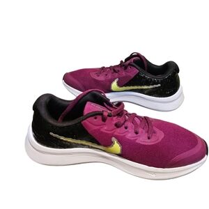 Nike Girls Star Runner 3 SE DJ1990-607 Running Shoes Purple/Volt/Black S…